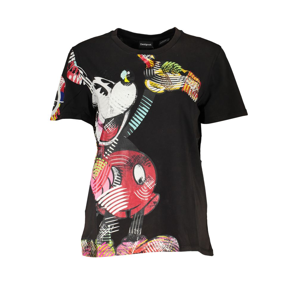 

Черные хлопковые топ и футболка Desigual