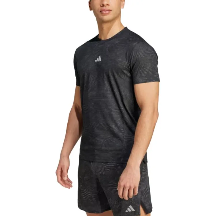 Футболка для тренировок hiit heat.rdy Adidas, серый черный — фото 4