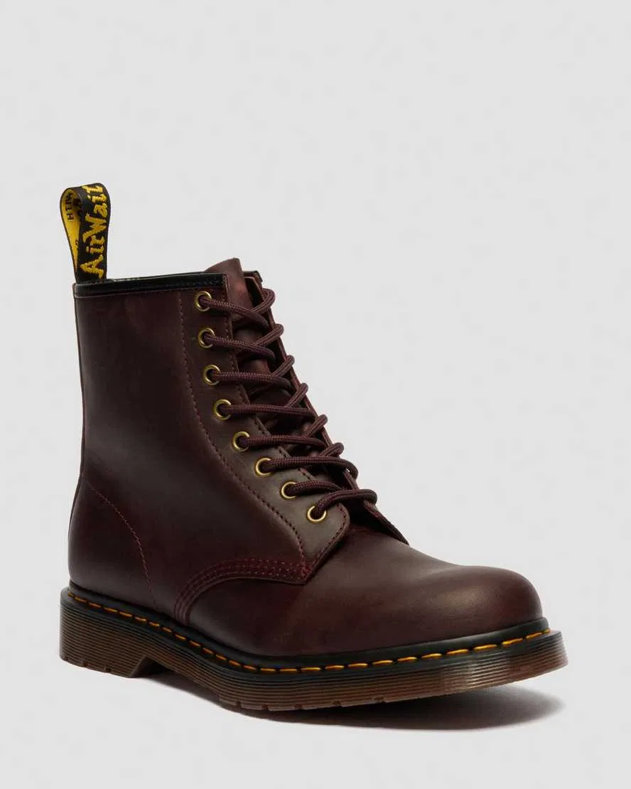 1460 Кожаные сапоги Crazy Horse Dr Martens, красный