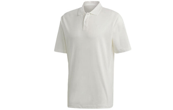 Футболка men's y-3 solid color logo polo shirt white Adidas, белый — фото 2