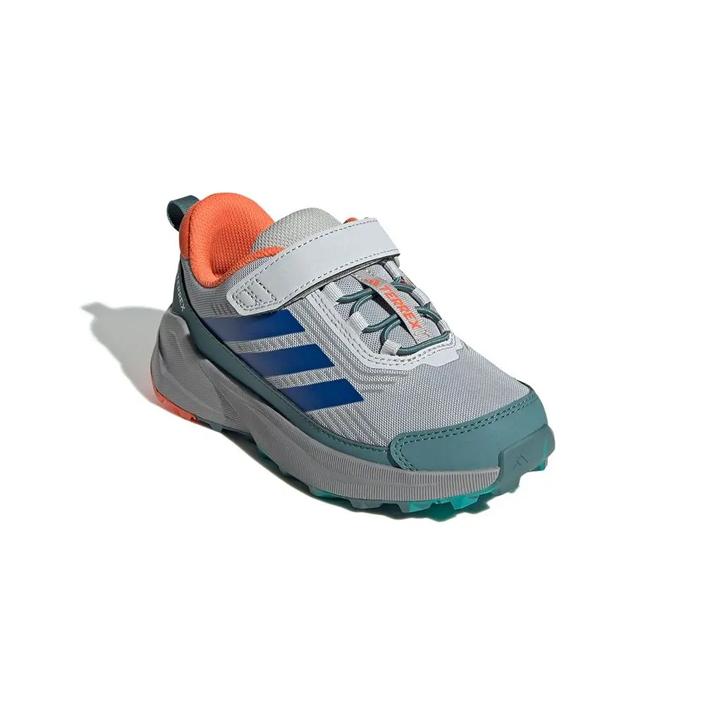 Adidas TERREX TRAILMAKER 2.0 Abrasion Resistant Low Top детские уличные ботинки серо-зеленые Kids' — фото 3