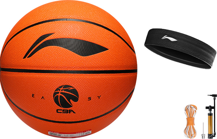 

LINING Баскетбольный мяч CBA Collection PU оранжевый black размер 7 тренировочный unisex