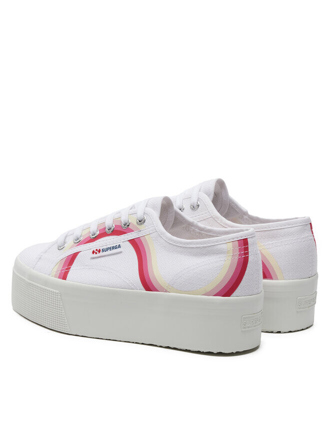 Кеды Superga Zapatillas de tenis Round Stripes 2790, белый — фото 3