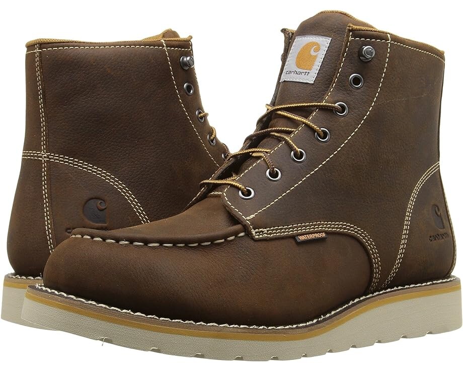 

Ботинки Carhartt 6-Inch Non-Safety Toe Wedge, цвет Brown Oil Tanned Leather