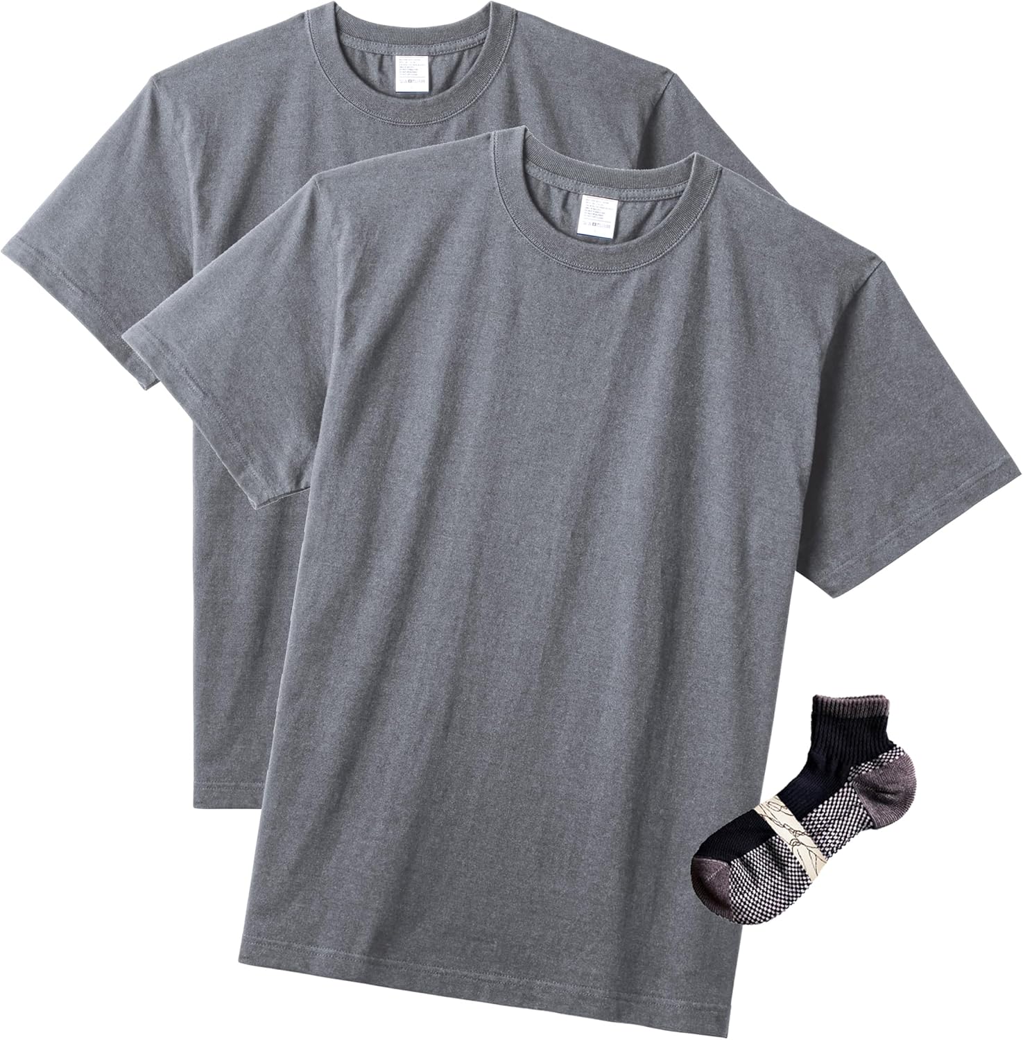 

Футболка LifeMax MS1161 из высококачественного хлопка плотностью 5,6 унций Bonmax, темно-серый