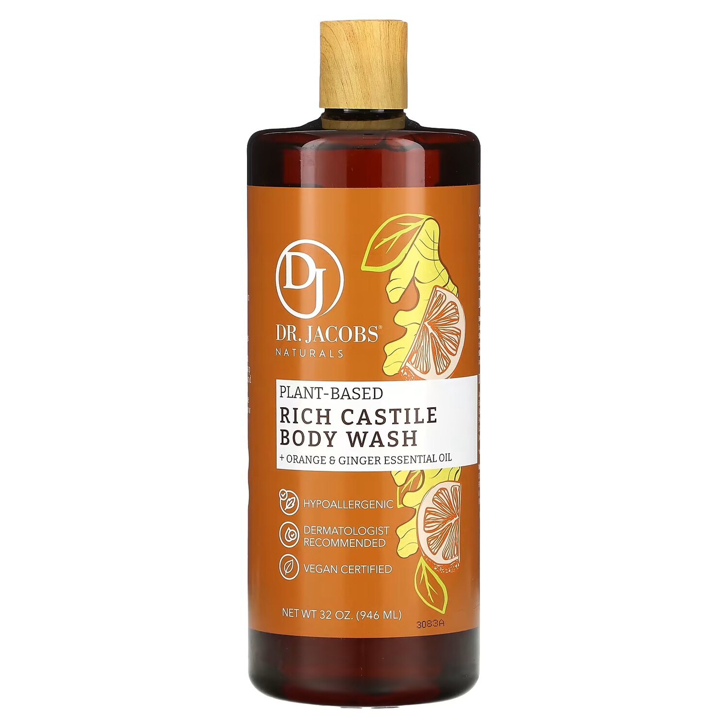 

Гель для душа Dr. Jacobs Naturals с эфирным маслом апельсина и имбиря, 946 мл