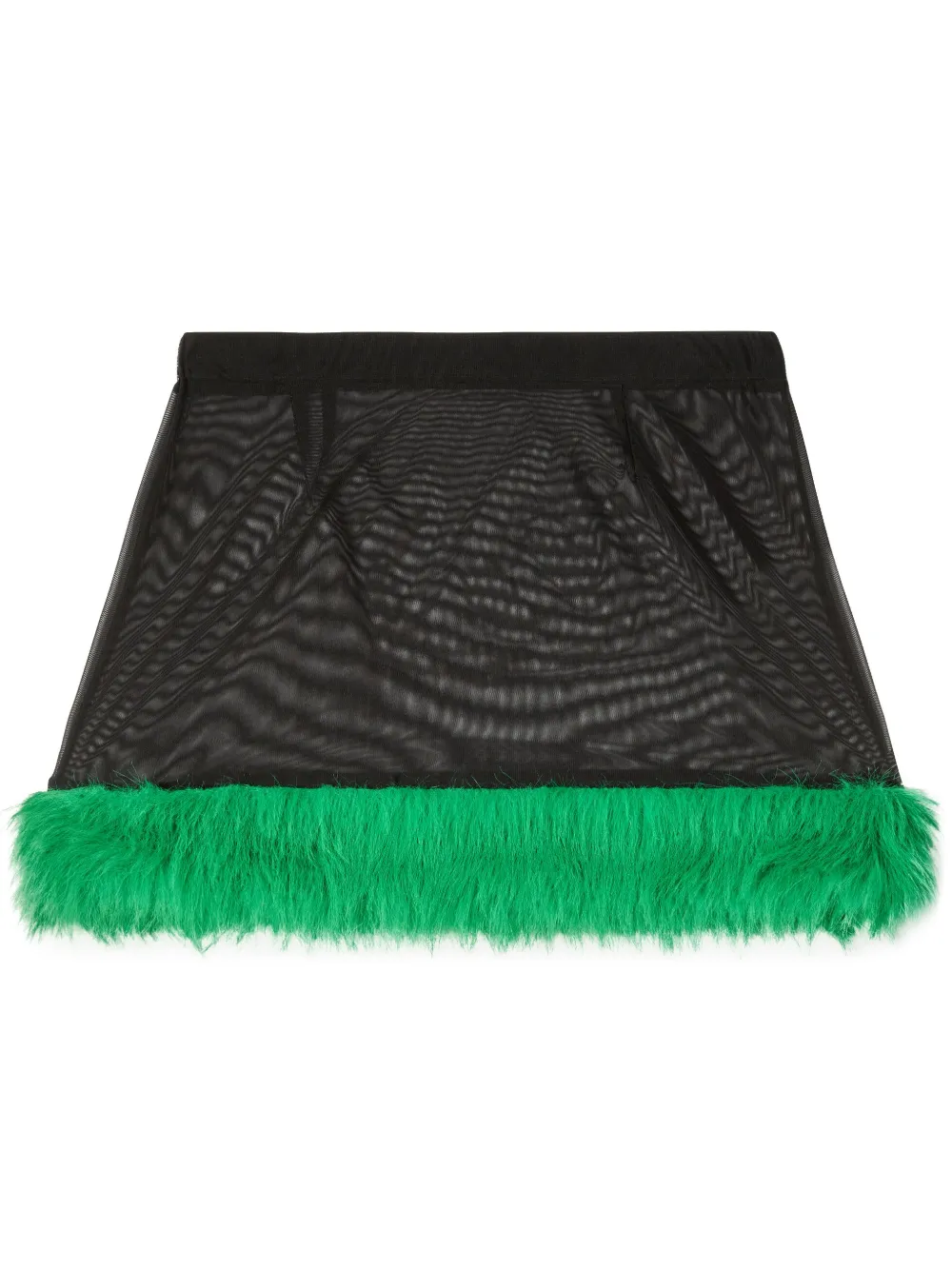 

Юбка с искусственным мехом Heron Preston, черный