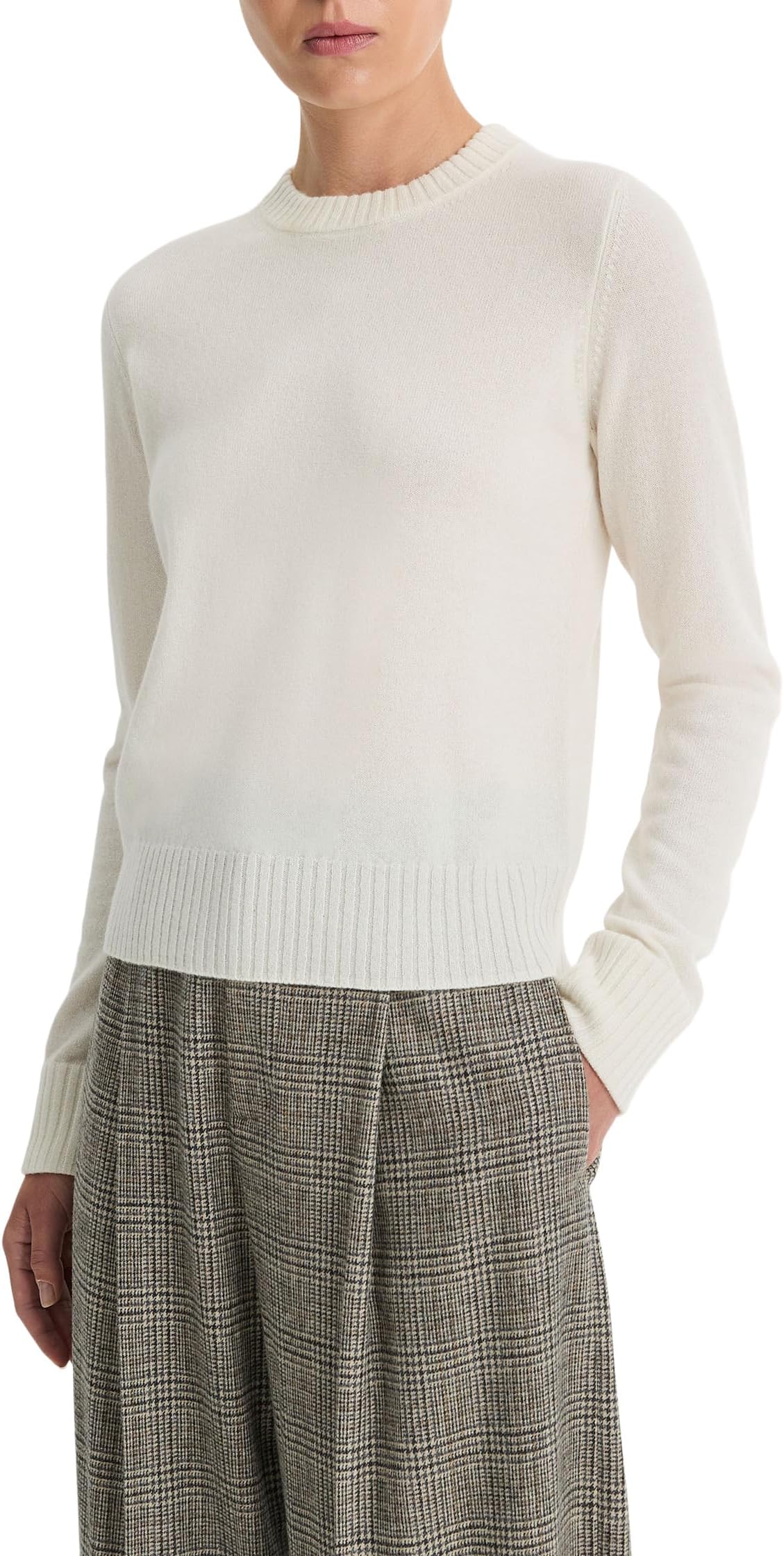 

Свитер Vince Classic Crew Neck, цвет Off White