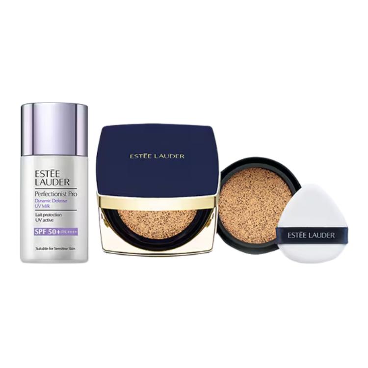 

Yashilandai квадратная воздушная подушка с солнцезащитой набор для макияжа выравнивание тона кожи natural 12g+12g+30ml ESTEE LAUDER