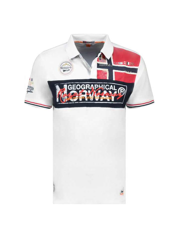 

Рубашка-поло Geographical Norway, белый