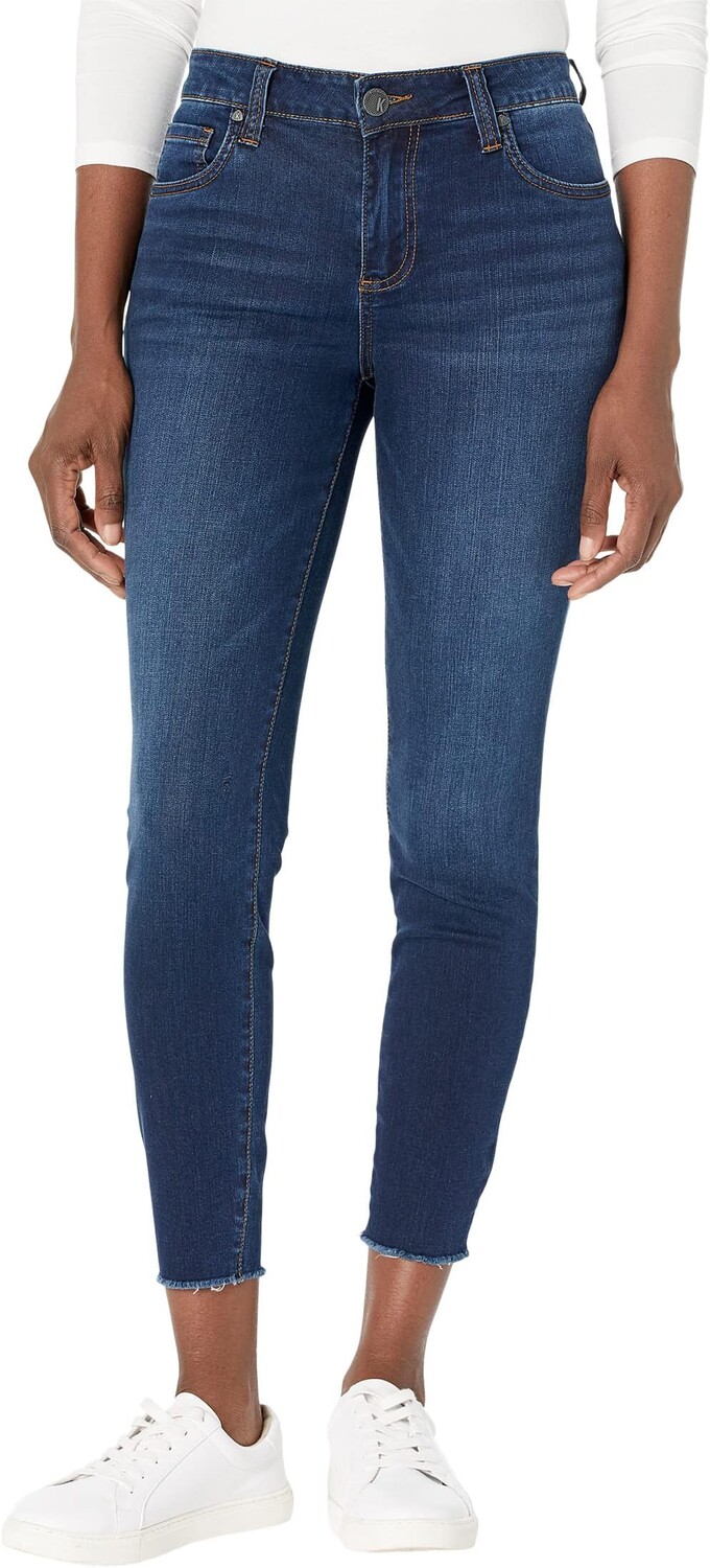 

Джинсы KUT from the Kloth Connie Mid-Rise Ankle Skinny in Giddy, цвет Giddy