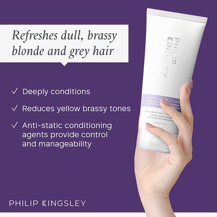 Кондиционер Pure Blonde/Silver Brightening Daily Purple for Blonde Gray Brassy Colored Highlighted Bleached Hair Toner 200ml — фото 2