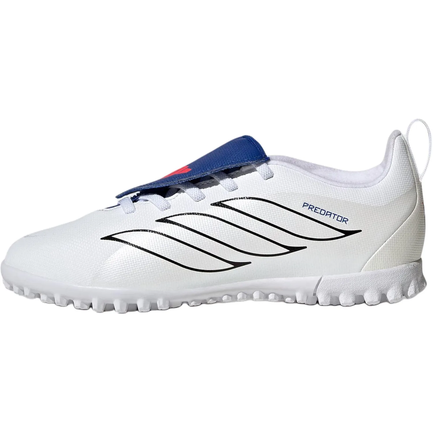 Adidas Predator CLUB Low top детские футбольные бутсы White Black Kids'
