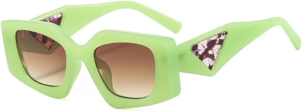 

Популярные модные солнцезащитные очки «кошачий глаз» в форме многоугольника для женщин, ретро-стиль, гелевые цветные линзы, защита от УФ-излучения UV400, прозрачная оправа для мужчин UUPTTPL, Black Clear