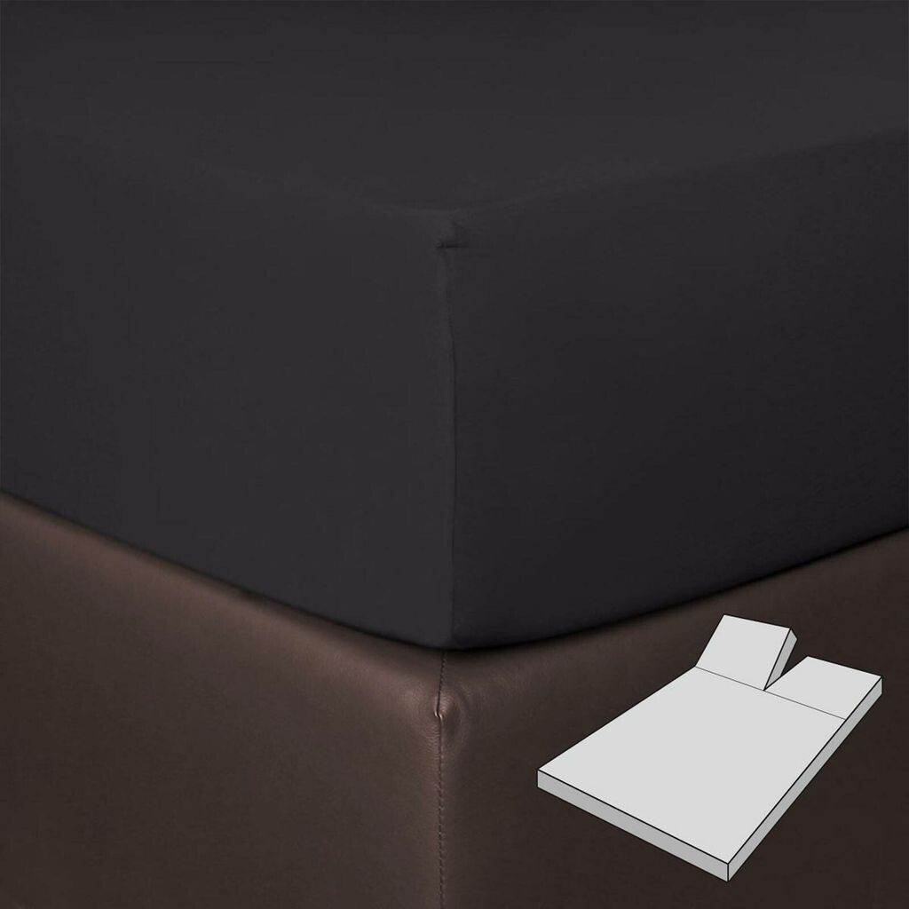 

Bettwaren-Shop Box пружинный разрезной простынь 140x200 - 160x220 см титан