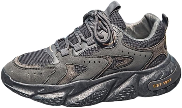 

Мужские дышащие спортивные кроссовки с сеткой, легкие амортизирующие мужские беговые кроссовки, для повседневного использования и ходьбы Clolinde, серый