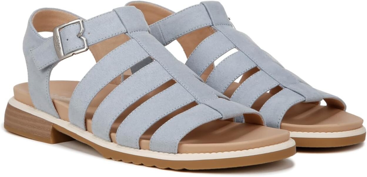 

Сандалии Dr. Scholl's A Ok Flat Sandal, цвет Summer Blue Microfiber