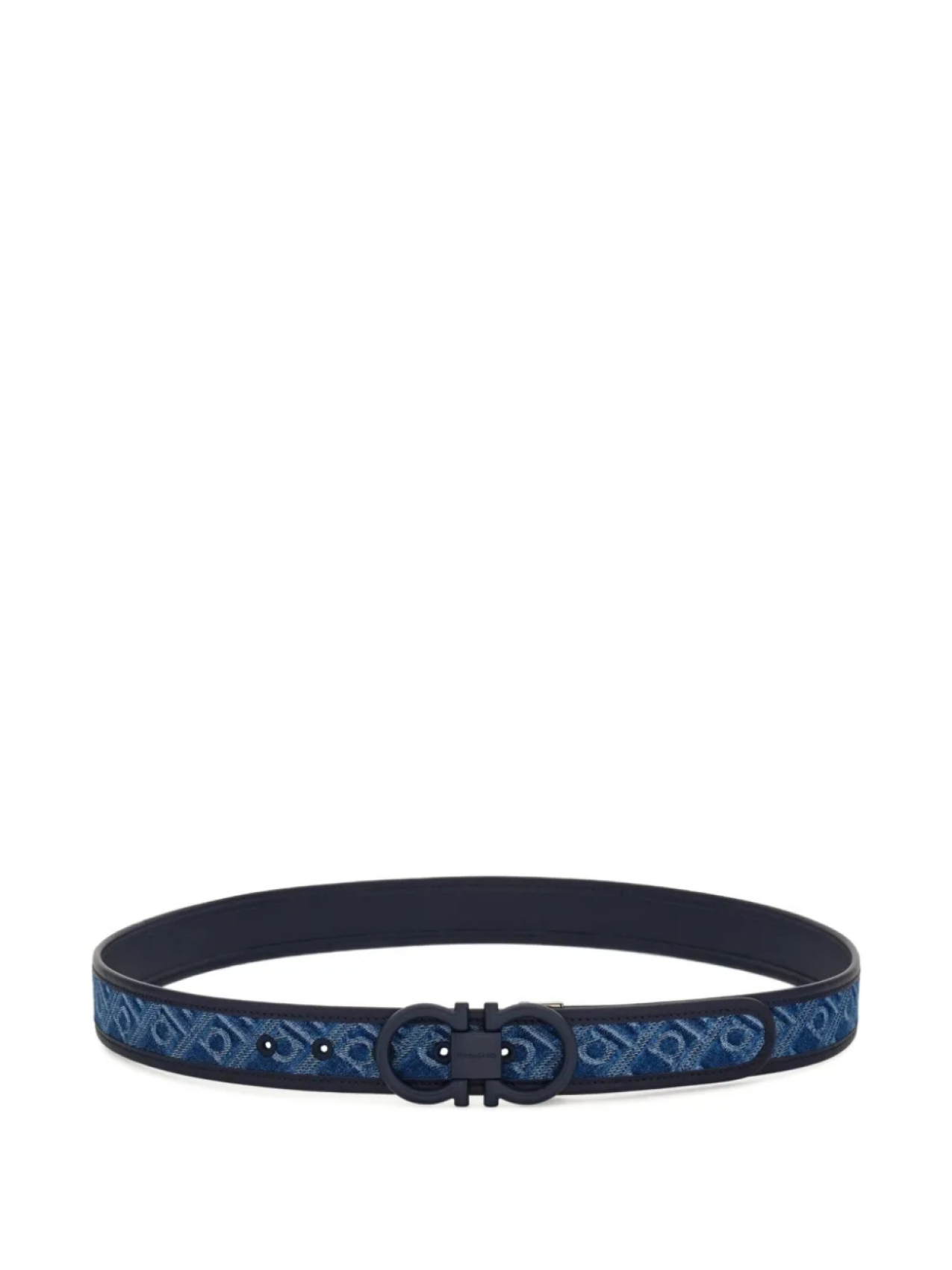 

Ferragamo джинсовый ремень Gancini, синий
