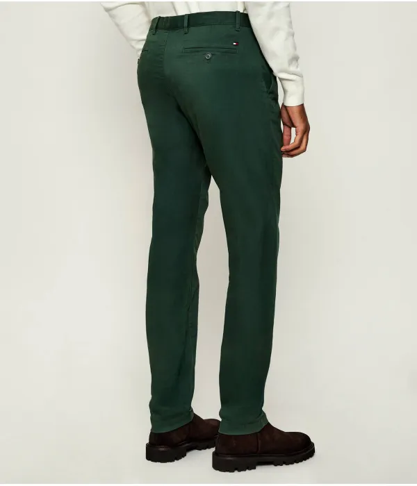 Брюки-Чинос в стиле гарлем Tapered fit Tommy Hilfiger, зеленый — фото 4