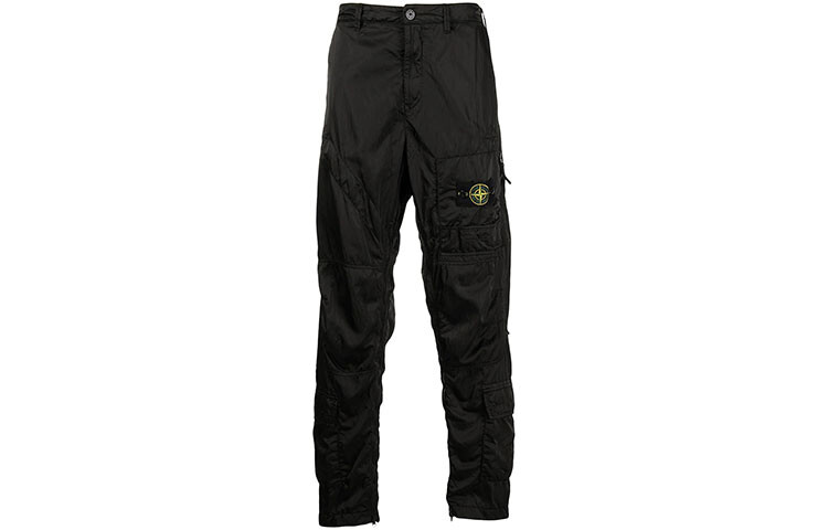 

Брюки-карго мужские Stone Island с нашивкой, черный