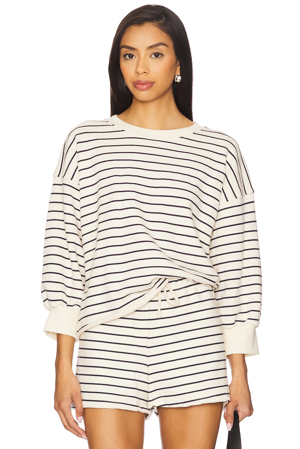 

Флисовая кофта Perfectwhitetee, navy & natural stripe
