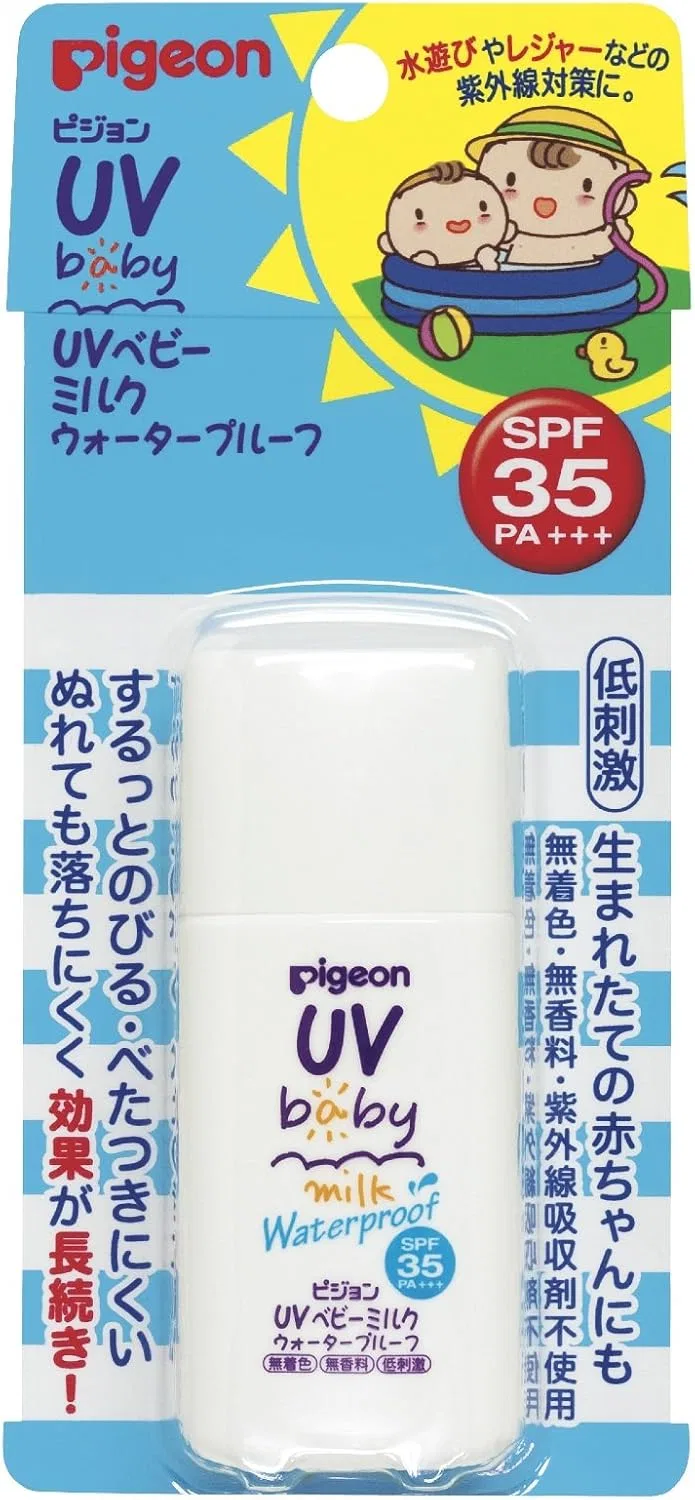 Солнцезащитный крем Pigeon UV Baby Milk Waterproof SPF35 PA+++ 30 г