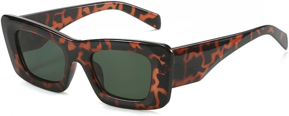 

Модные женские солнцезащитные очки конфетных цветов, солнцезащитные очки UV400, ретро-очки для мужчин, желто-зеленые очки «кошачий глаз», трендовые солнцезащитные очки TKKTLLT, Leopard Dark Green