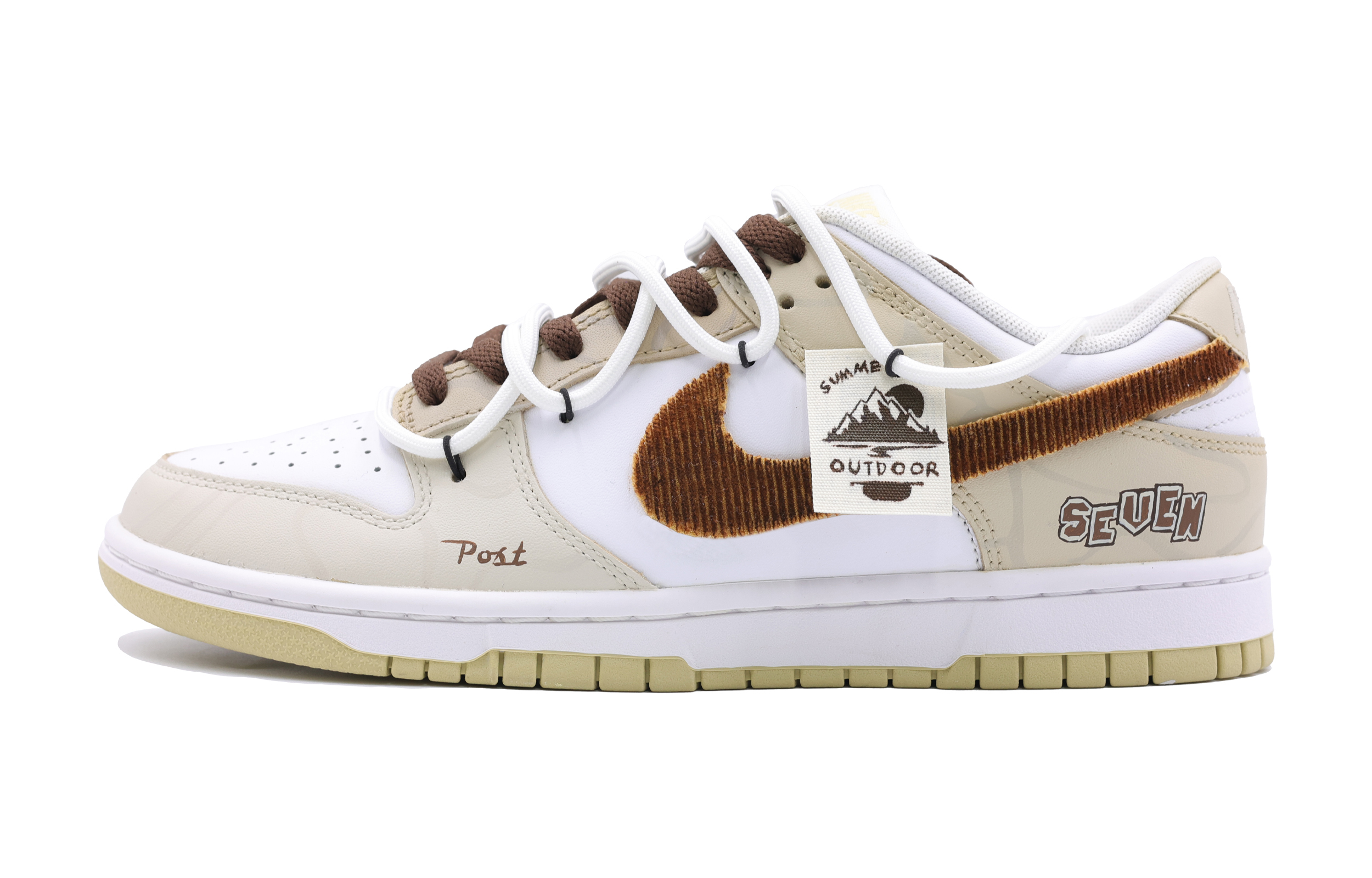 

Nike Кроссовки для скейтбординга Dunk Corduroy с противоскользящим покрытием, износостойкие, мужские, цвет хаки