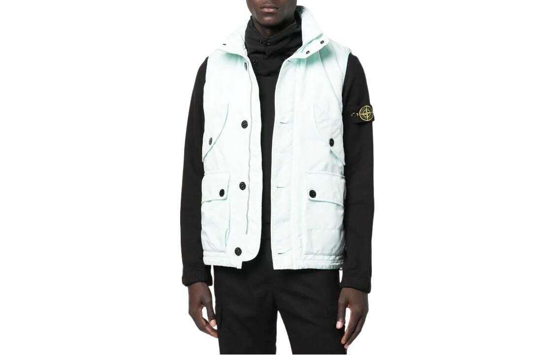 

Жилет мужской бирюзовый Stone Island, голубой