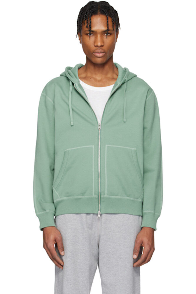 

Зеленая толстовка с капюшоном средней плотности Terry Standard Zip Reigning Champ