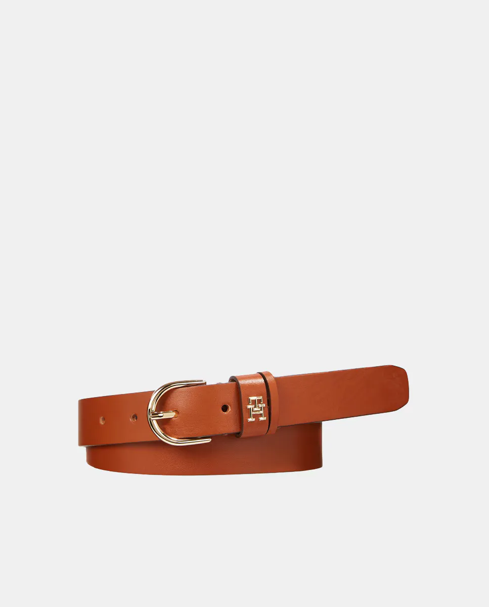 

Кожаный ремень с логотипом Tommy Hilfiger, цвет Cuero