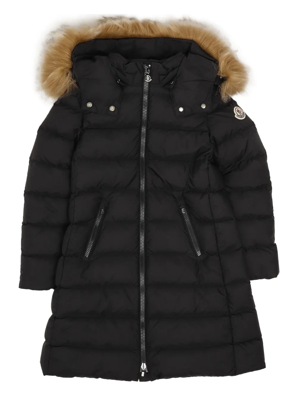 

Пуховик Abelle с капюшоном Moncler Enfant, черный
