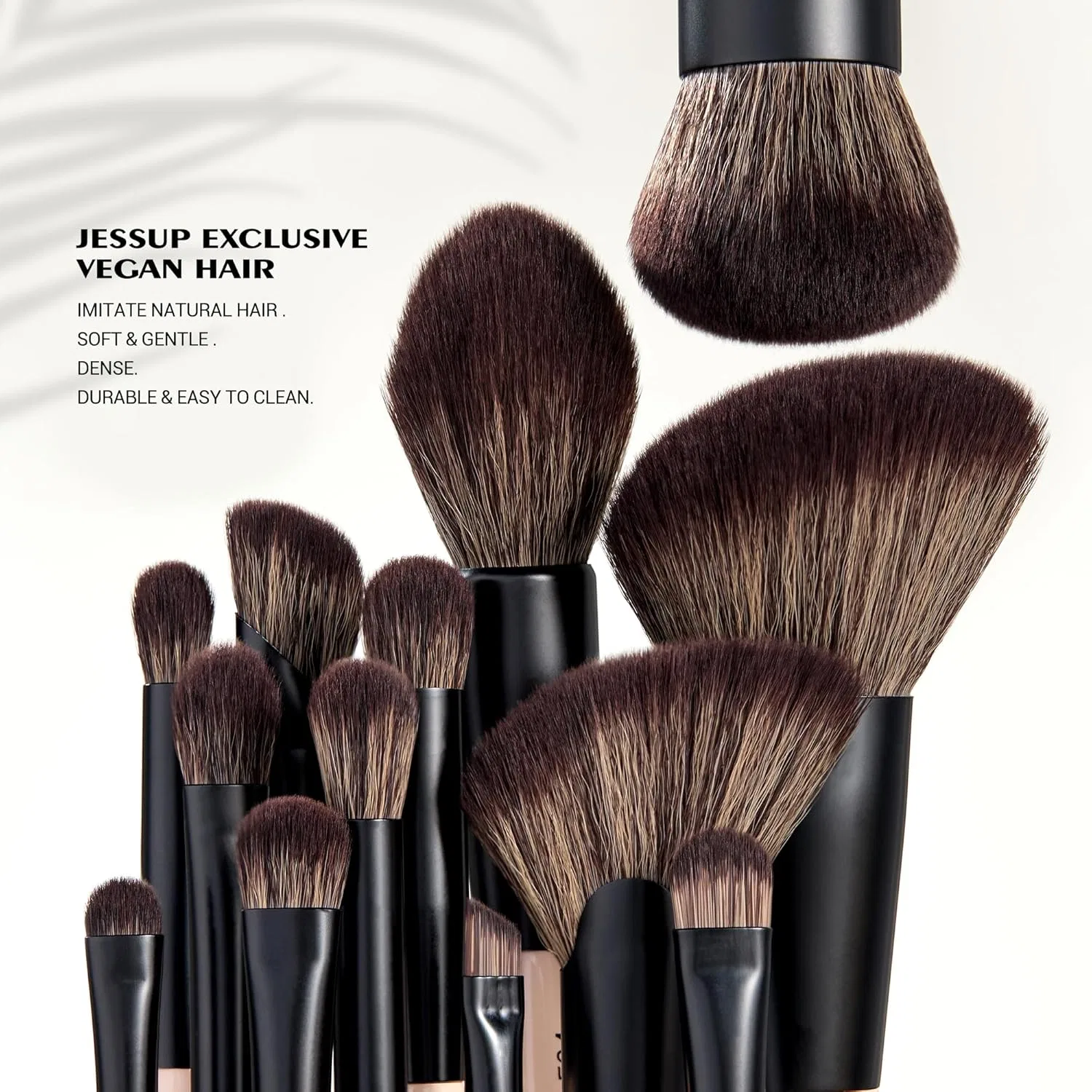 Набор двусторонних кистей для макияжа Jessup Brush Set, 14 в 7, Peach Dust T600 Jessup — фото 2