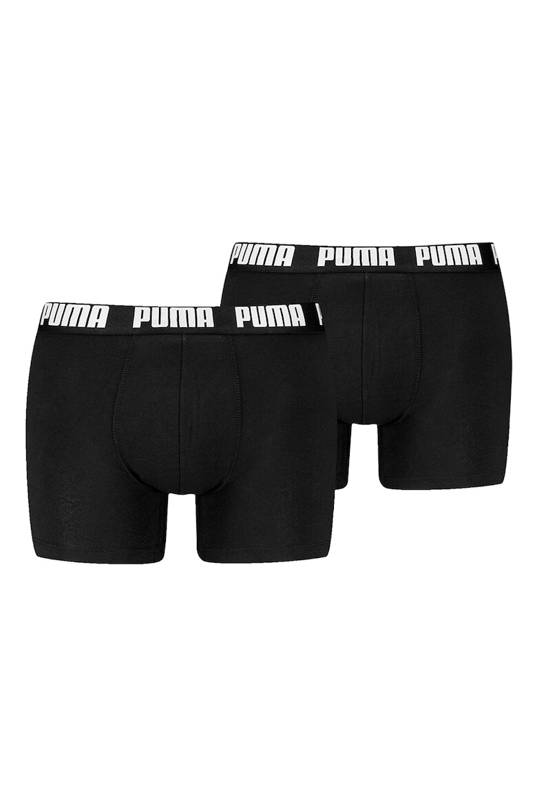 

Боксеры с логотипом на поясе - 2 пары Puma, черный