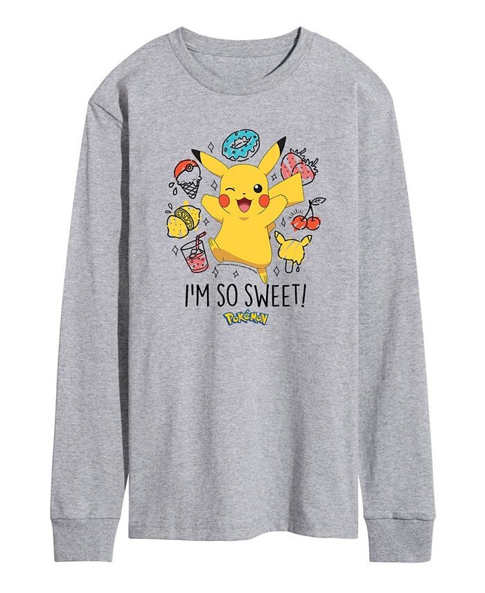 

Мужская футболка с длинным рукавом Pokemon I’m So Sweet AIRWAVES, серый