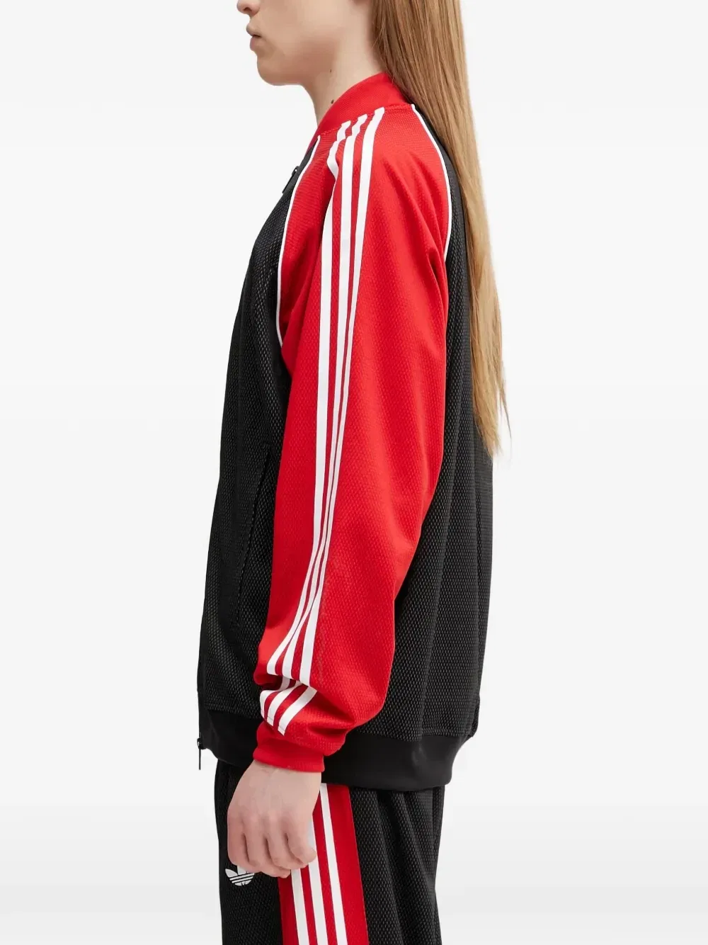 Толстовка SST на молнии с полосками и логотипом Adidas, черный — фото 3