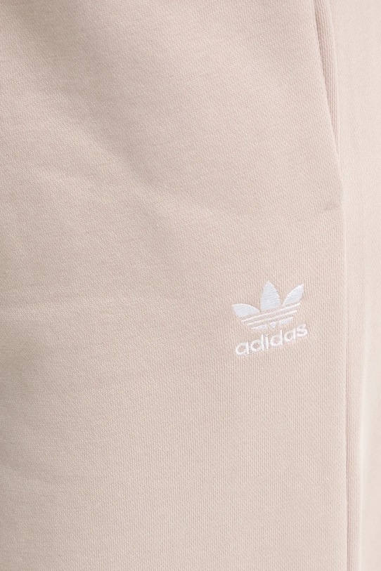 Широкие брюки Femme Galore Wideleg Fleece из флиса Adidas Originals, бежевый — фото 4