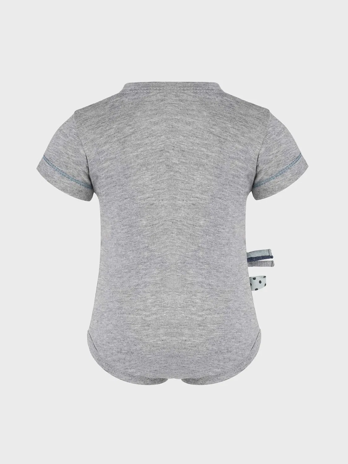 Комбинезон/боди 'OrganicEra Organic Baby S/S Kimono Body' Organicera, Grey — фото 2