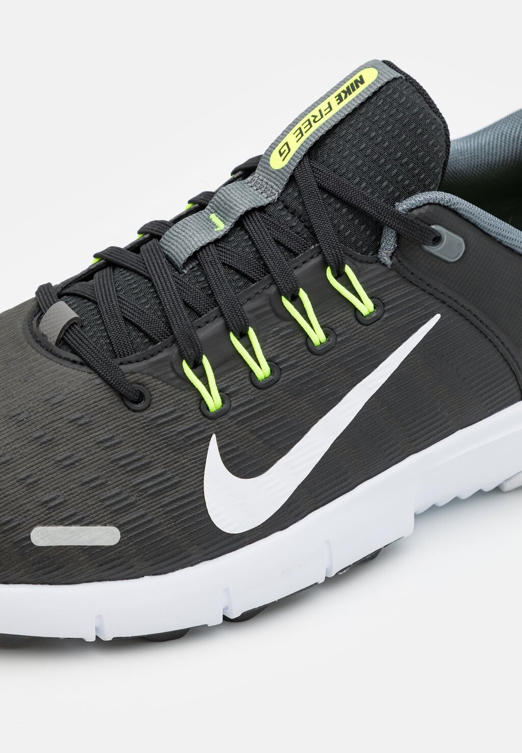 Кроссовки для гольфа Nike, черный/белый/серый металл/вольт — фото 4