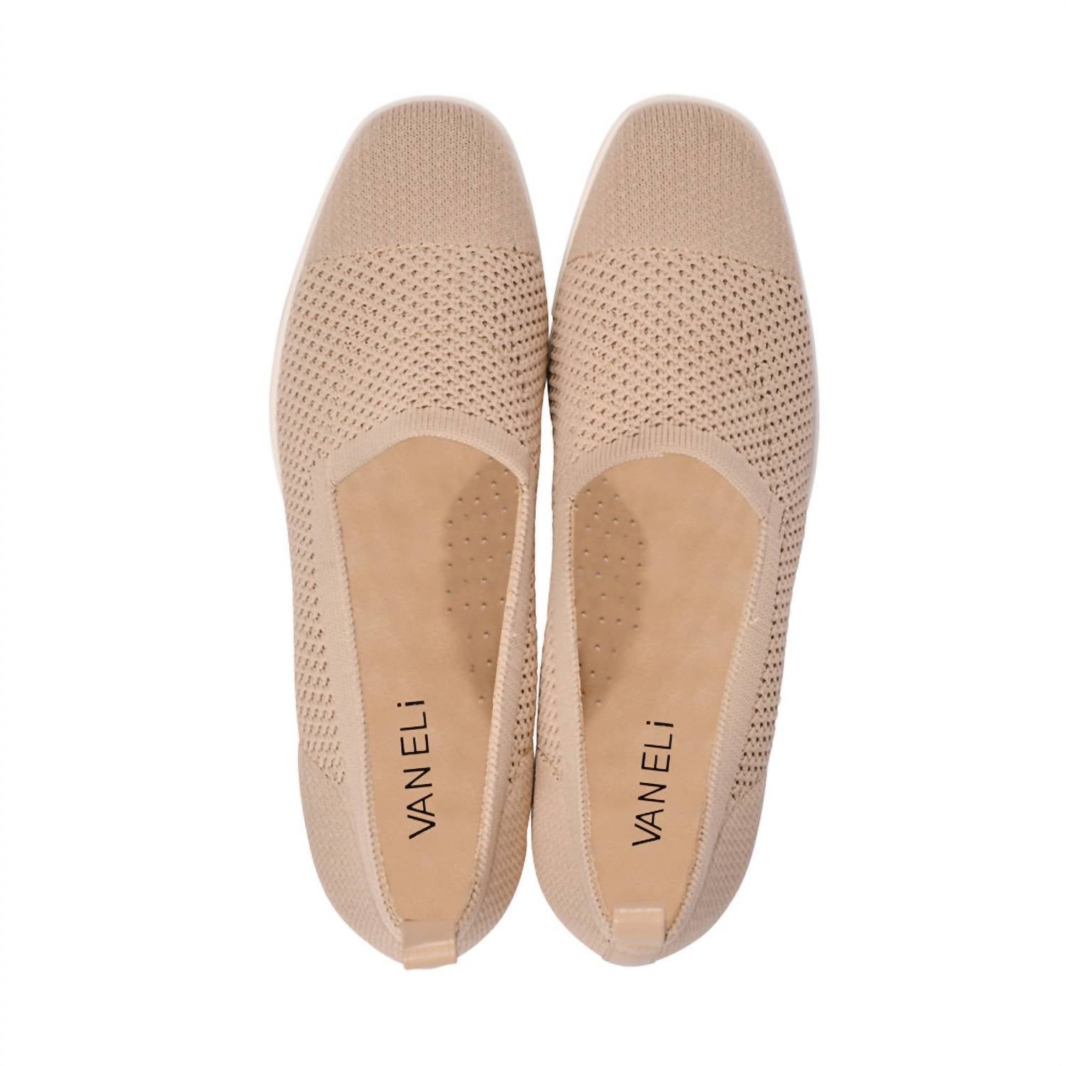 Женские босоножки Galen Stretch Wedge бежевого цвета VANELi — фото 3
