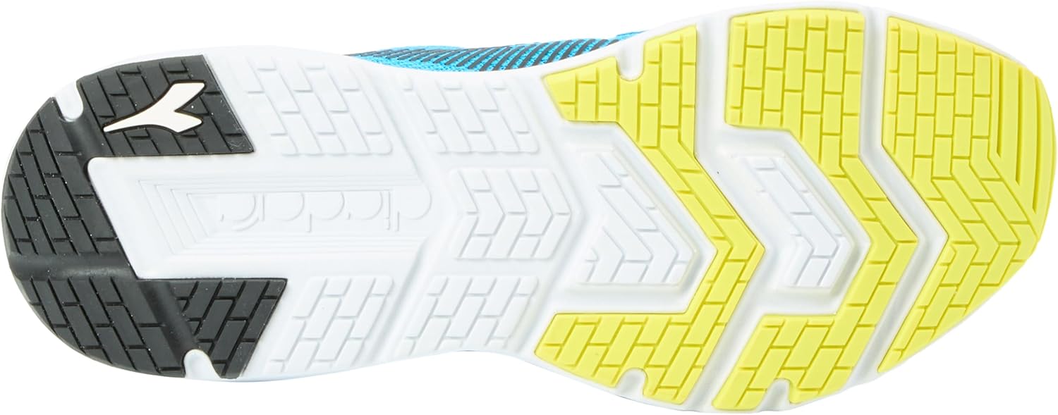 Мужские низкие гимнастические кроссовки Diadora, черный/голубой — фото 2