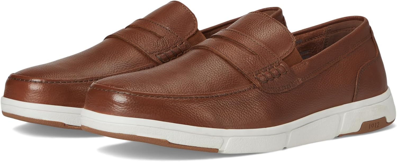 

Мужские мокасины Nunn Bush Luca с пенни-деталями, легкие и удобные, без застежек, Cognac