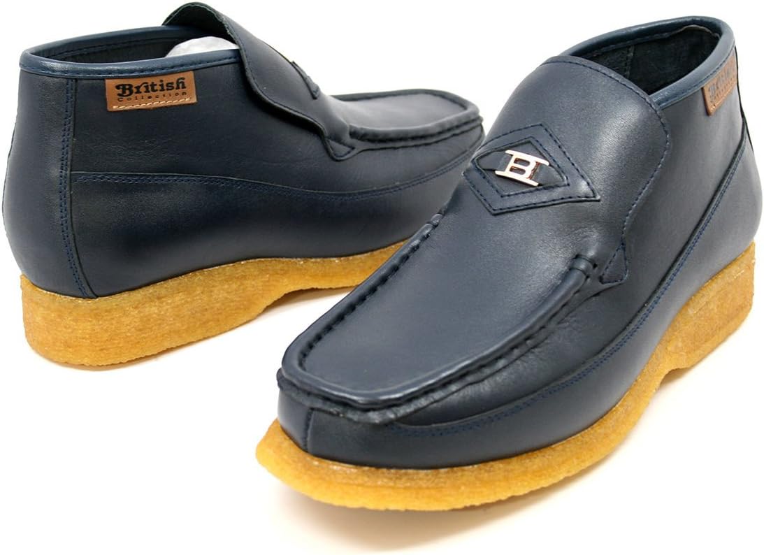 

Мужские кожаные туфли British Collection BWB длиной до щиколотки, темно-синий