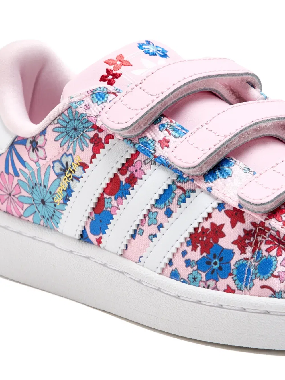 Кроссовки Superstar с цветочным узором Adidas Kids, розовый — фото 4