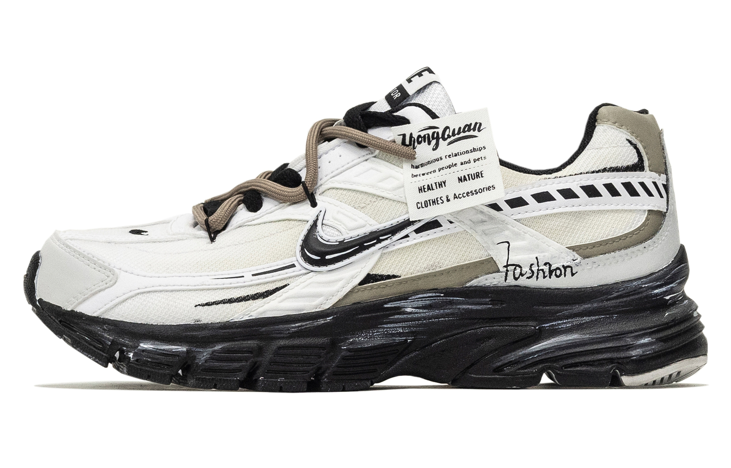 

Инициатор амортизация, износостойкие низкие кроссовки унисекс Nike, хаки