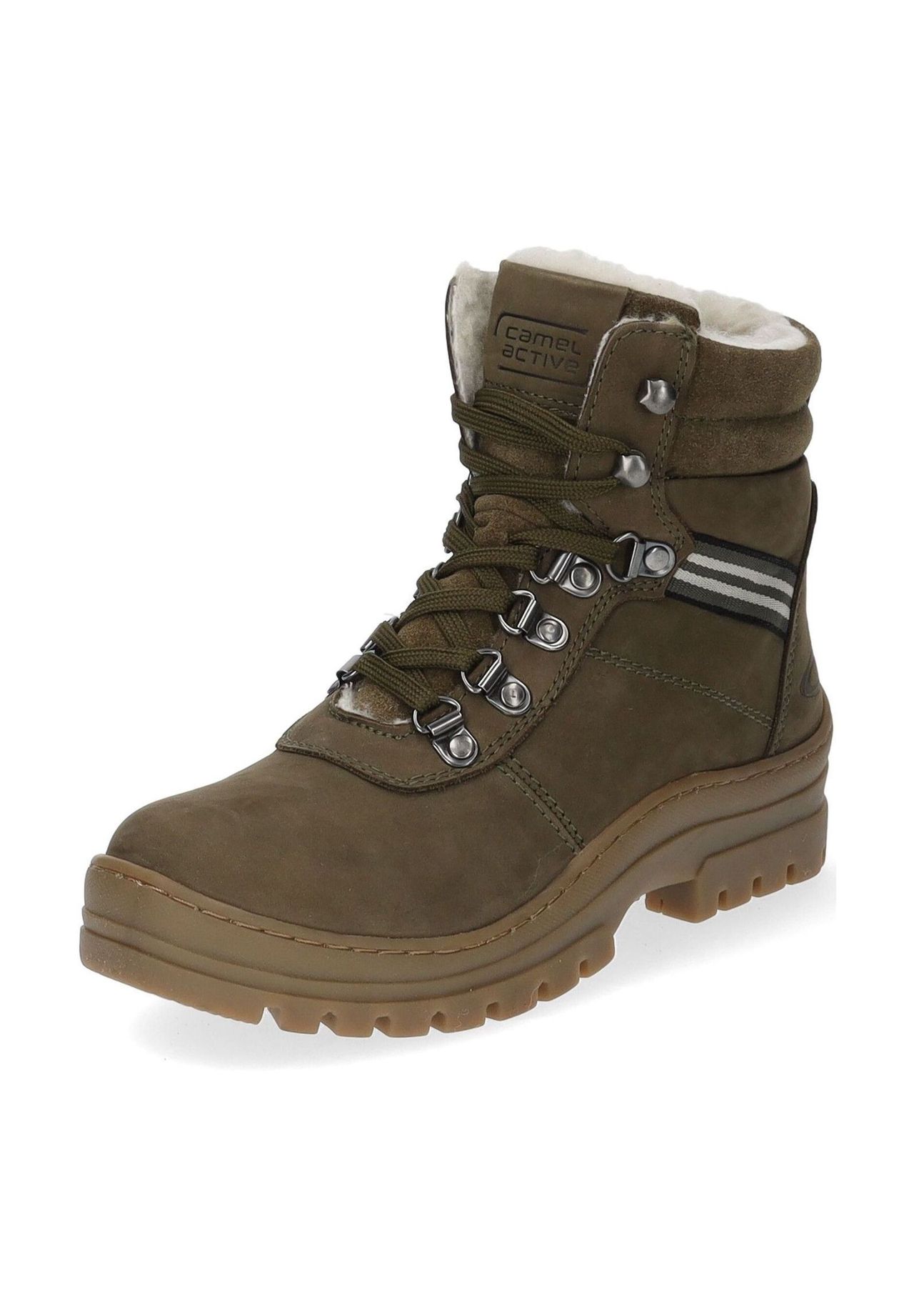 Кожаные походные туфли Camel active, хаки