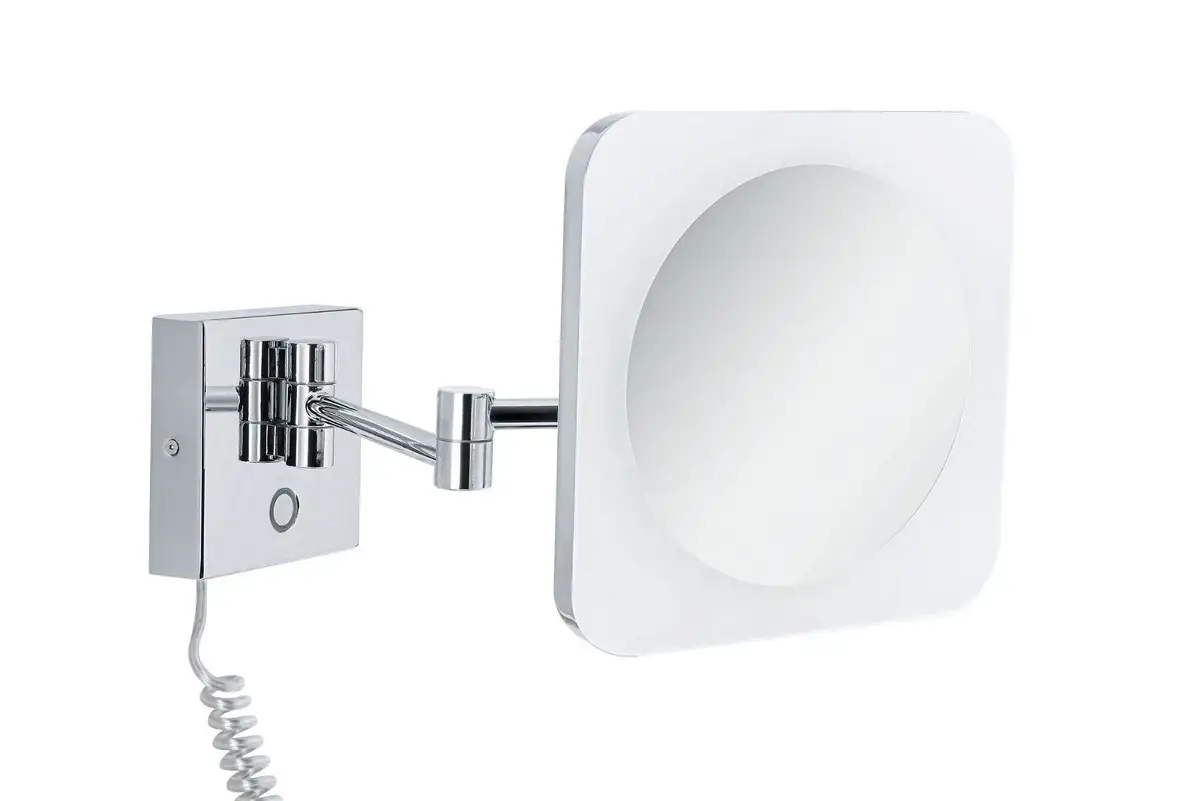 

Светодиодный настенный светильник Paulmann "Jora IP44 White Switch 60lm 230V 3.3W хром, белый, зеркало", 1 лампочка, косметическое зеркало Высота: 20,5 см, цвет chromfarben/weiß