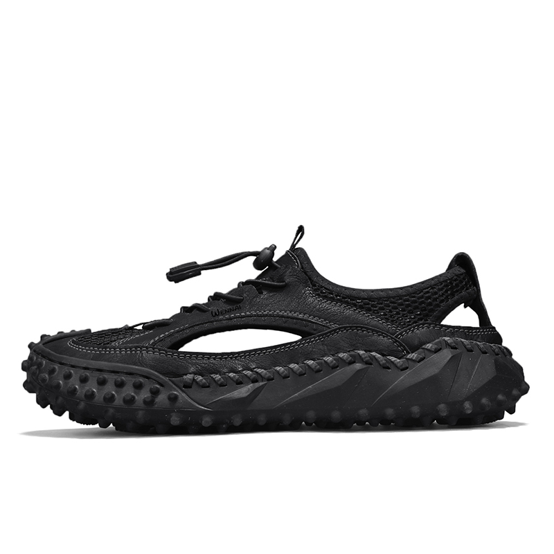 

Wen Nai Износостойкие мужские ботинки для речного треккинга, черные