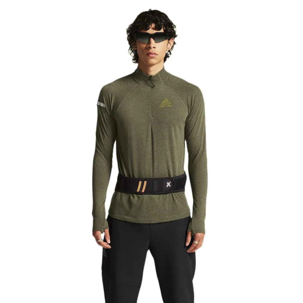 

Лонгслив Craft Adv subz wool 3 half zip, зеленый
