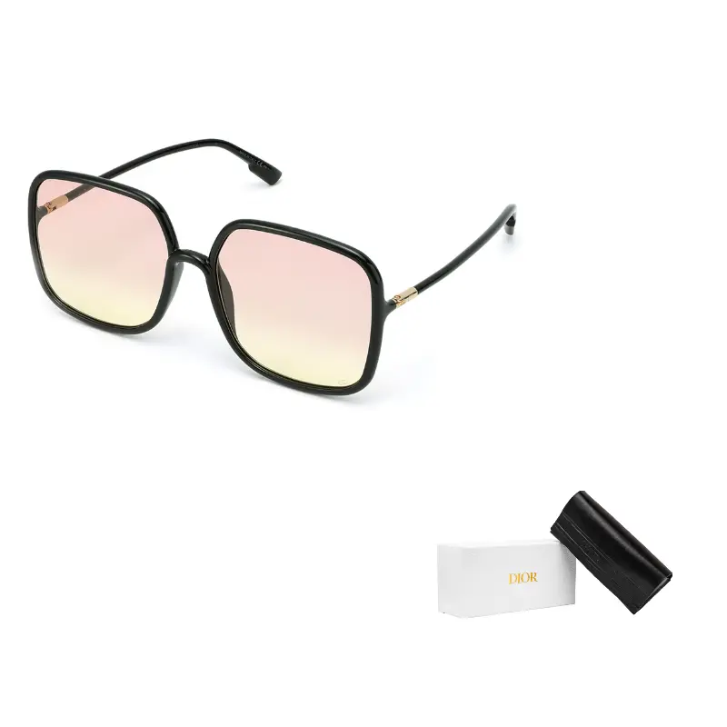 

DIOR Квадратные солнцезащитные очки женские черные, Black